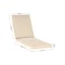 Flash Furniture Lyra Commercial Grade Water-Resistant, 72 x 21 x 3 Inch Outdoor Chaise Lounge Patio Cushion, Beige LTS-CUSHION-3-BG-GG - alternate 3